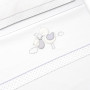 Interbaby - Parure de lit bébé en Coton pour Berceau – Ensemble 3 pièces, Drap-Housse + Drap Plat + taie d'oreiller
