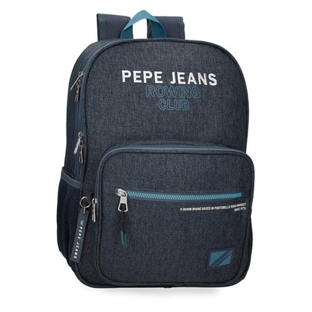 Pepe Jeans Edmon Sac à Dos Scolaire Bleu 30 x 40 x 12 cm Polyester 15