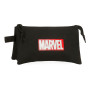 Disney Marvel Red Logo Trousse Triple Noire 22 x 12 x 5 cm Polyester 1