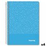 Cahier Imprex Bleu A5 80 Volets (4 Unités)