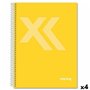 Cahier Imprex Jaune Din A4 80 Volets (4 Unités)