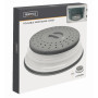 NERTHUS FIH 1300 Couvercle pliable multifonction pour micro-ondes avec protection anti-éclaboussures et panier de drainage pour