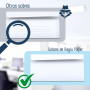 RAYLU PAPER - Lot de 500 enveloppes blanches en papier avec fermeture auto-adhésive pour envoi de documents et lettres, facile à