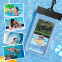 GRIFEMA GH01, 2 Poches Téléphone Étanches, Pochette Telephone Portable Etanche Certifiée IPX8, Convient aux Smartphones iPhone,