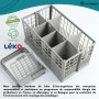 ELECTROHOGAR Panier Lave-Vaisselle Universel pour Couverts | Panier Couvert avec 7 Compartiments | Indéformable et résistant | M
