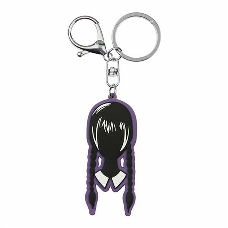 Porte-clés Wednesday Head Noir