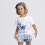 STITCH T-Shirt à Manches Courtes pour Enfant Blanc - Marque EAN : 8445484508574 - Taille 6 Ans