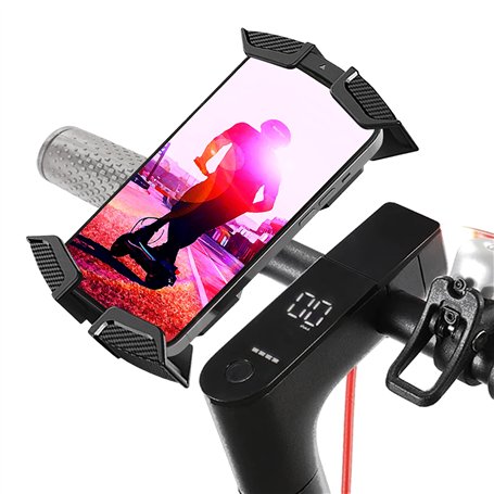 Support Telephone trotinette Electrique Ajustement Universel pour Toutes Les Marques et Telephones Portables jusqu'a 7