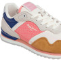 PEPE JEANS Mixte London Print W Sneaker, Biscuit, 36 EU