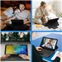 ROOFEI Étui avec clavier pour Samsung Galaxy Tab S7 FE/S8+/S7+ 12,4" : étui clavier QWERTZ tout-en-un avec support et rétroéclai