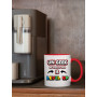 Acen Merchandise Mug Bonne Humeur ta Gueule - Cadeau Collègue Retraite - Cadeau Original, Humour Femme - Tasse Couple Saint Vale