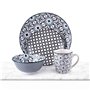Assiettes Alpina Multicouleur Céramique 16 Pièces (4 Unités)