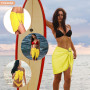 Sheer Wrap de Sarong Couverture Bikini Jupes Wrap Élégante Courte