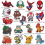 Patch Thermocollant Enfant 18pcs Ecusson Thermocollant Enfant Garcon Spiderman Patch Thermocollant Vetement pour T-Shirt Jeans V