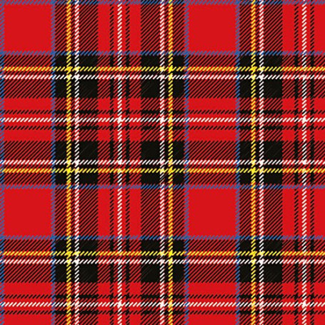 Ambiente Serviettes en papier Rouge écossais 33 x 33 cm