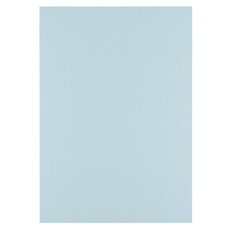 Florence Papier Cartonné en Lin Bleu 250 g – Papier Scrapbooking A4 – Glacier – Papier Cartonné Couleur – Invitations Élégantes