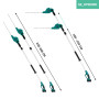 VONROC Taille-haie télescopique sans Fil 20V – Lame inclinable – Perche Extensible 200-260 cm – 2 Batteries 2.0Ah + Chargeur Inc