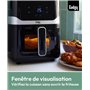 Gadgy Friteuse à air chaud 5L avec Fenêtre – Airfryer sans Huile 1400W – Revêtement antiadhésif – Température réglable 80°C à 20