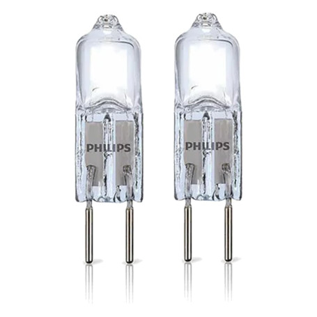 Philips 12V Ampoule Halogène G4-7.1W 2700K 85lm Burner Capsule 2-pack - Lumière Blanche Chaude