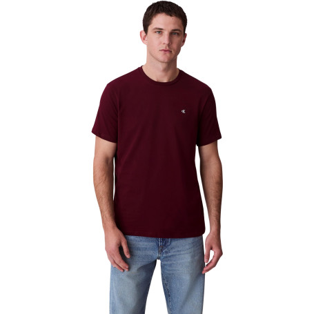 Calvin Klein T-Shirt Manches Courtes Homme Smooth Solid Tee avec Col Ras-du-Cou