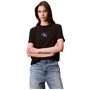 Calvin Klein T-Shirt Manches Courtes Femme Classic Logo Tee en Coton