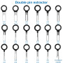 MMOBIEL Lot de 41 outils pour enlever les bornes - Kit d'outils de dénoyautage - Kit d'éjection de bornes pour desserrer les fil