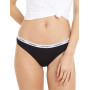 Calvin Klein Femme Slip Lot De 3 Bikini Coton Stretch, Multicolore (Black/White/Grey Heather), S