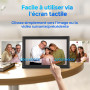 Cadre photo numérique avec Wi-Fi - Écran tactile 10,1" et 160 Go - Application gratuite - Cadre photo numérique - Noir - de Saaf