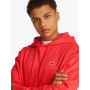 Tommy Jeans Sweat à Capuche Homme Regular Fit Flag Fleece avec Capuche, Orange (Bright Vermillion), S