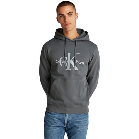 Calvin Klein Jeans Homme Sweat à Capuche Seasonal Monologo Regular avec Capuche