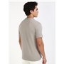 Calvin Klein Badge Regular Tee J30J323484 T-Shirt S/S, Grey (Rock Ridge), XXL Men's