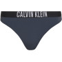 Calvin Klein Bas de Bikini Femme Bikini Slip, Bleu (India Ink), L