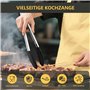 Elalove Pince Barbecue et Cuisine 39 cm en Silicone Alimentaire Sans BPA - Résistante à la Chaleur pour Four, Grill et Ustensile
