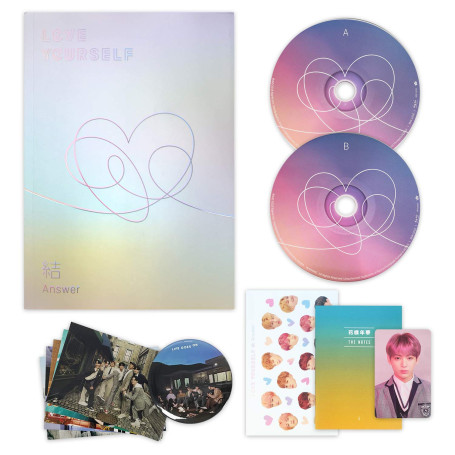 LOVE YOURSELF 結 ANSWER [ L ver. ] BTS Album 2CD + Photobook + Mini Book + Sticker Pack + FREE GIFT / K-POP Sealed