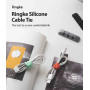 [15 Pack] Cable Tie Réutilisable Sangle Organisatrice de Câble