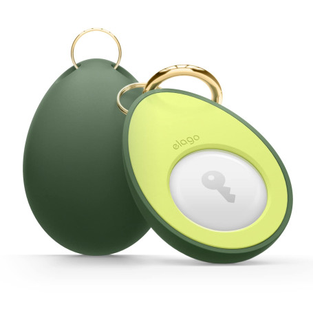elago Coque Avocado Compatible avec Apple Airtag Étui - Porte-Clés De Protection Contre Les Chutes