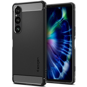 Spigen Rugged Armor Coque Compatible avec Sony Xperia 1 VI - Noir Mat Spigen Rugged Armor Coque Compatible avec Sony Xperia 1 VI - Noir Mat