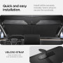 Spigen Tesla Model X CryoShade Pare-Soleil Pliable pour Pare-Brise Avant [Technologie Triple Couche & Protection UV] Pochette av