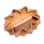 Curawood Plateau Lotus en cristal pour pierres - Montrez vos cristaux et pierres de guérison - Support et étagère organisateur