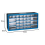 Draper 12015 Module de rangement 30 tiroirs (Import Grande Bretagne), Bleu