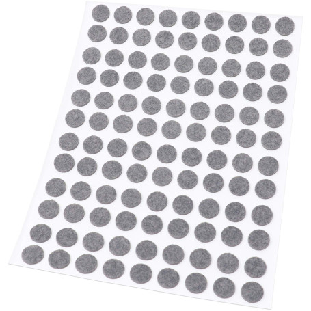 Adsamm® / 108 x Patins en Feutre/Gris/Ø 10 mm/Rond / 1