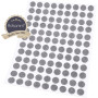 Adsamm® / 108 x Patins en Feutre/Gris/Ø 10 mm/Rond / 1,5 mm d' épaisseur/Patins glisseurs Auto-adhésifs de qualité optimale de A