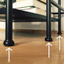 Adsamm® / 108 x Patins en Feutre/Gris/Ø 10 mm/Rond / 1,5 mm d' épaisseur/Patins glisseurs Auto-adhésifs de qualité optimale de A
