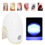 Lampe à Ongles LED UV Mini Sèche-ongles pour un Doigt, Petite Lampe Portable pour Sèche-ongles à un Doigt Gel D'ongle UV LED Ong