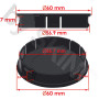 SkinoEu 4 x 60mm ABS Noir Cache-Moyeu Capuchons De Centre Enjoliveurs De Roue Voiture Cache Moyeux Jante Universel Cache-Moyeux 