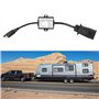 Aramox Fil de Prise de Remorque, Convertisseur de Lumière de Connecteur de Remorque USA 4 Broches à EUR 7 Broches Adaptateur Arr