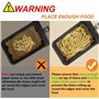 Lot de 120 feuilles de cuisson Airfryer pour Philips Dual Basket Airfryer 3000 série 5000 6L/3L NA350/00 NA550/00, papier sulfur