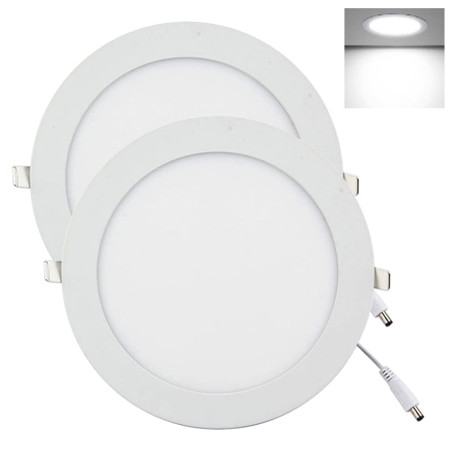 YULIN SUN Luminaire Plafonnier Spot LED Encastrable 15W 1350LM x 2 Pièces éclairage de Plafond pour Cuisine Salon Chambre