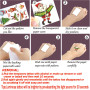 Tatouage de Noël pour Enfants, 10 feuilles Tatouage Temporaire et 10 feuilles Tatouage Lumineux, Parfait pour les fêtes de Noël,