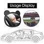 SUNNIFLY Miroir Voiture Bébé Retroviseur - Rétroviseur Voiture Bebe avec Clip - Verre Incassable